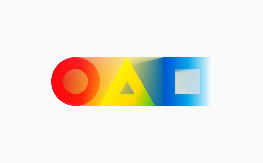 シンプルテイスト グラデーション ロゴ + タイプ