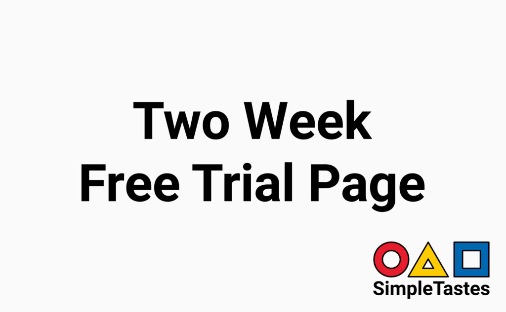 「シンプルテイスト 2週間無料トライアル」のページを追加いたしました