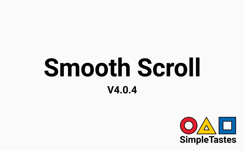 V4.0.4 更新情報：STベース・STシュライン（スムーススクロール）